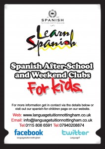 Spanish for kids poster general